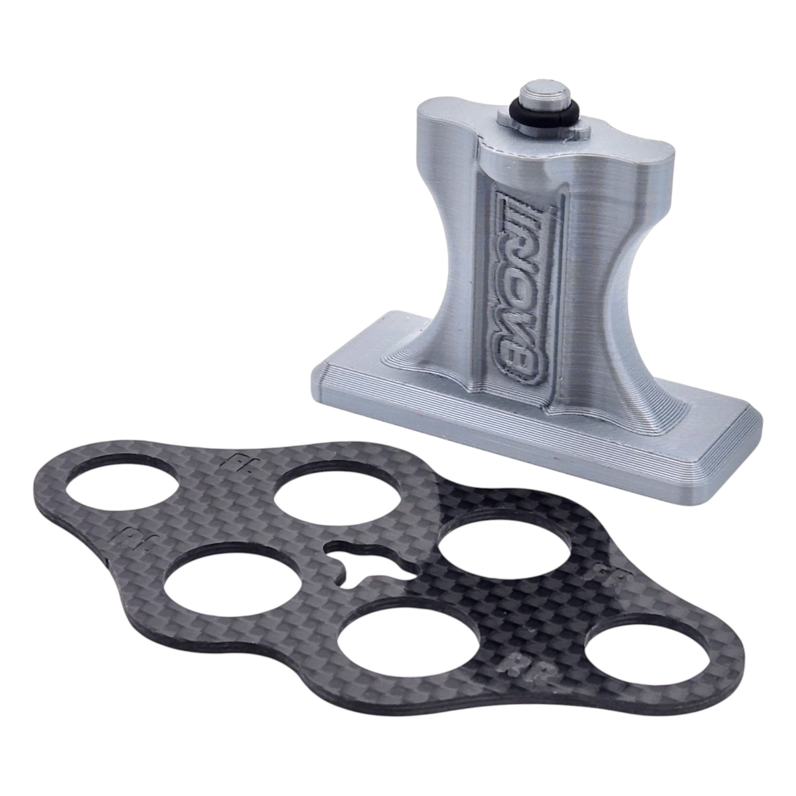 INOV8 3DX Carbon 1/10th Onroad Shock/Diff Rebuild Stand - Silver