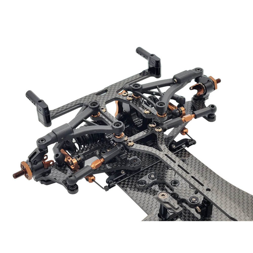 SP1-F 1/10th EP Onroad FWD Car Kit - Carbon (reinforced all 4 bulkheads)