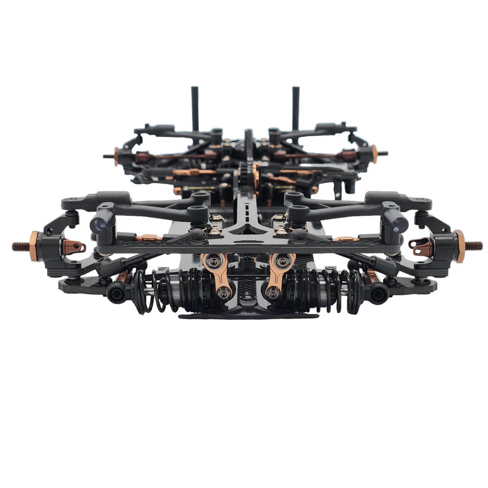 SP1-F 1/10th EP Onroad FWD Car Kit - Carbon (reinforced all 4 bulkheads)