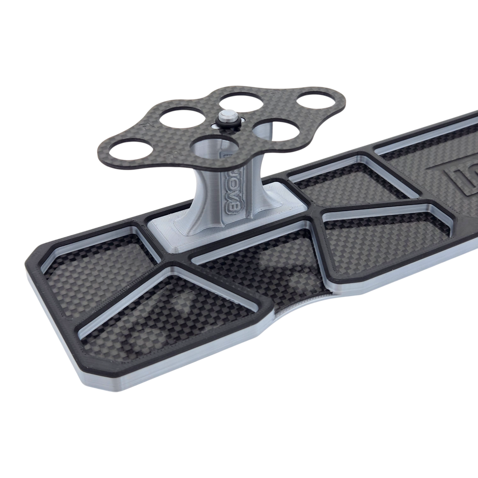 INOV8 3DX Carbon 1/10th Onroad Shock/Diff Rebuild Stand - Silver