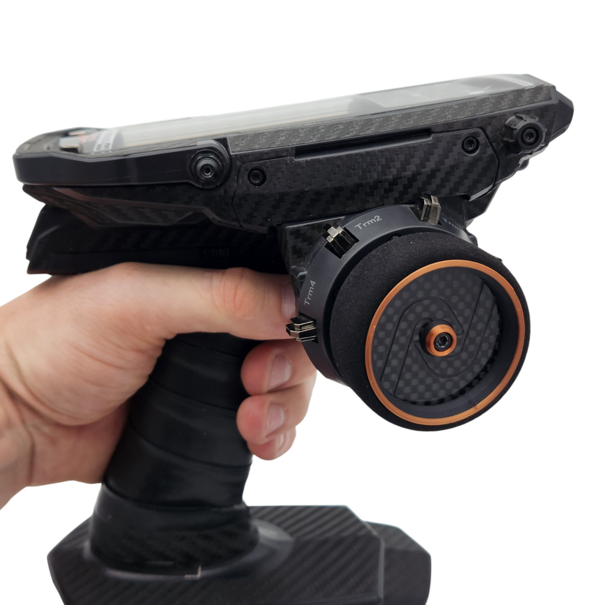 INOV8 3DX Carbon Steering Wheel for Sanwa M17/MT44/MT5 (Bronze)