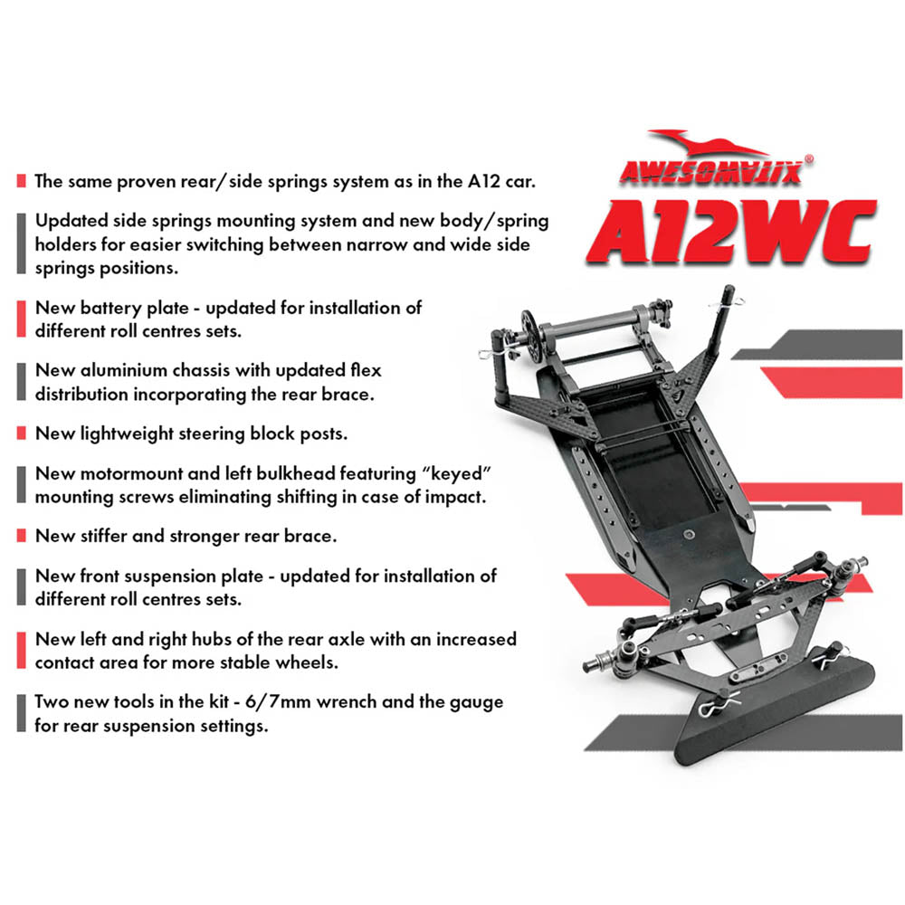 Awesomatix A12WC 1/12th Pan Car Kit