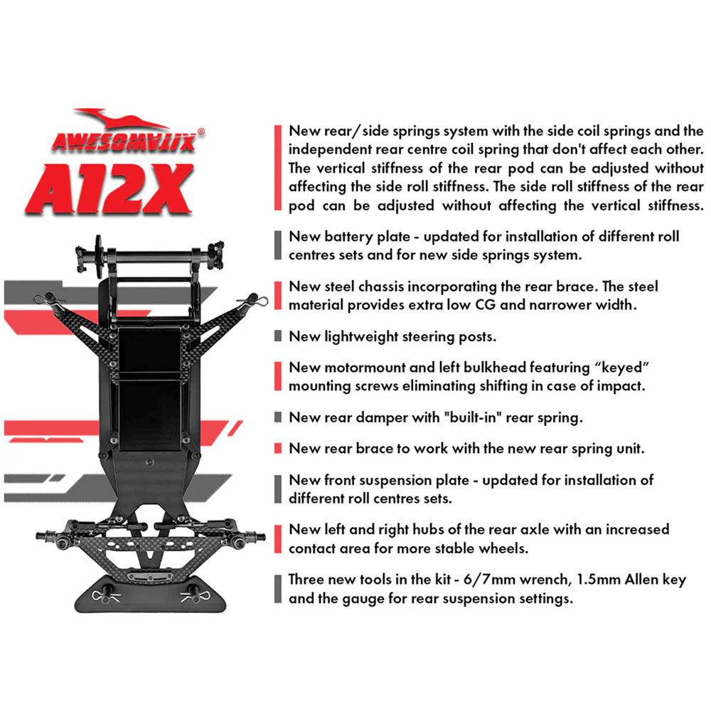 Awesomatix A12X 1/12th Pan Car Kit
