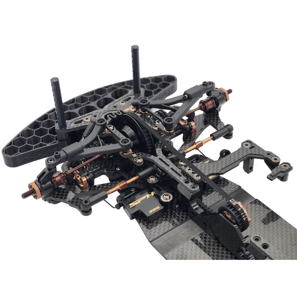 SP1-F 1/10th EP Onroad FWD Car Kit - Carbon (reinforced all 4 bulkheads)