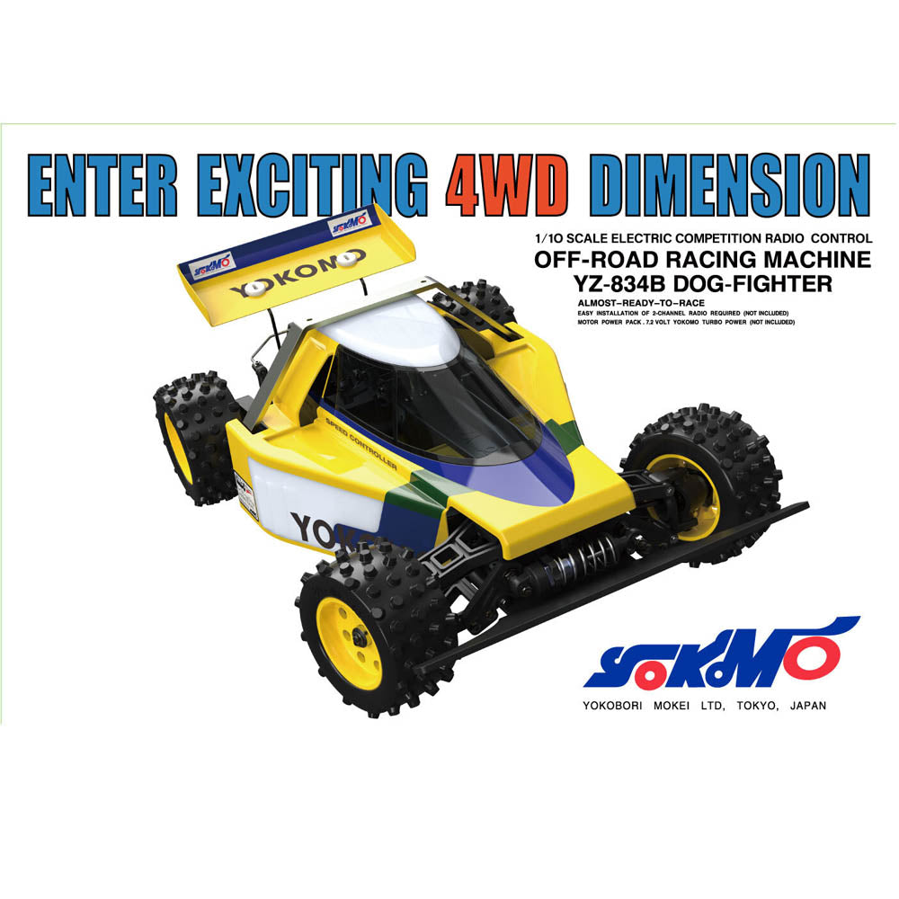 Team Yokomo Offroad Racing Machine Dog-fighter YZ-834B re-release