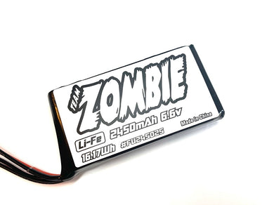 Team Zombie 2450mah 6.6v 15.84wh transmitter Li-Fe battery pack for Futaba 7PX, Sanwa M12S